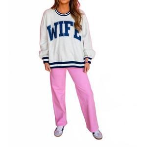 NEW Q2 denim pants in light pink
